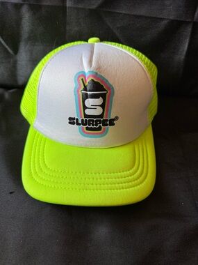 New Slurpee Neon Lime & White Trucker Hat